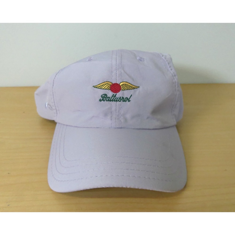 Baltusrol Golf Club Hat Pukka Light Purple Embroidered Wing Logo Strapback Cap